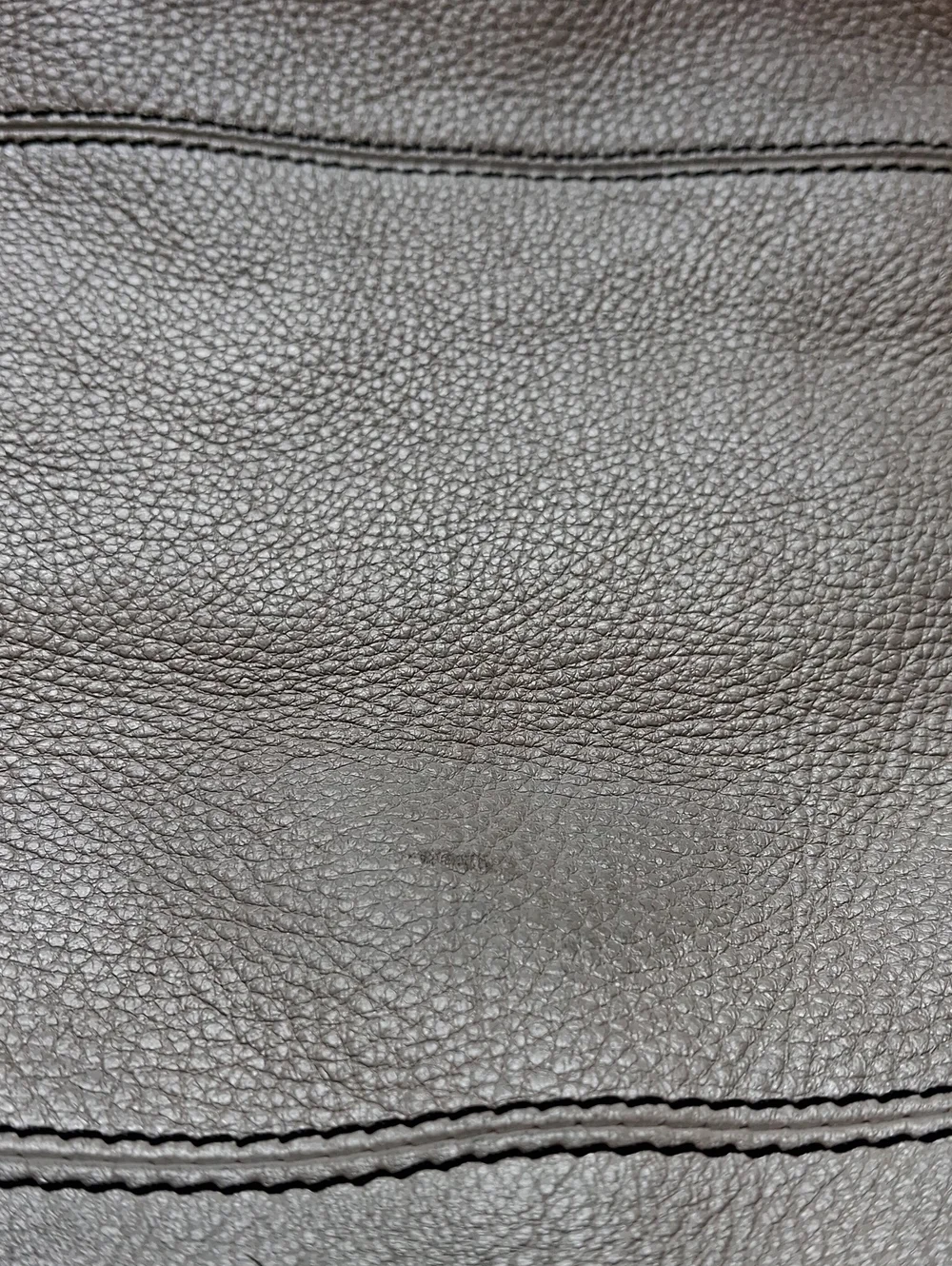 Reaction Kenneth Cole Taupe/Gray Pebbled Leather Slouchy Hobo Bag